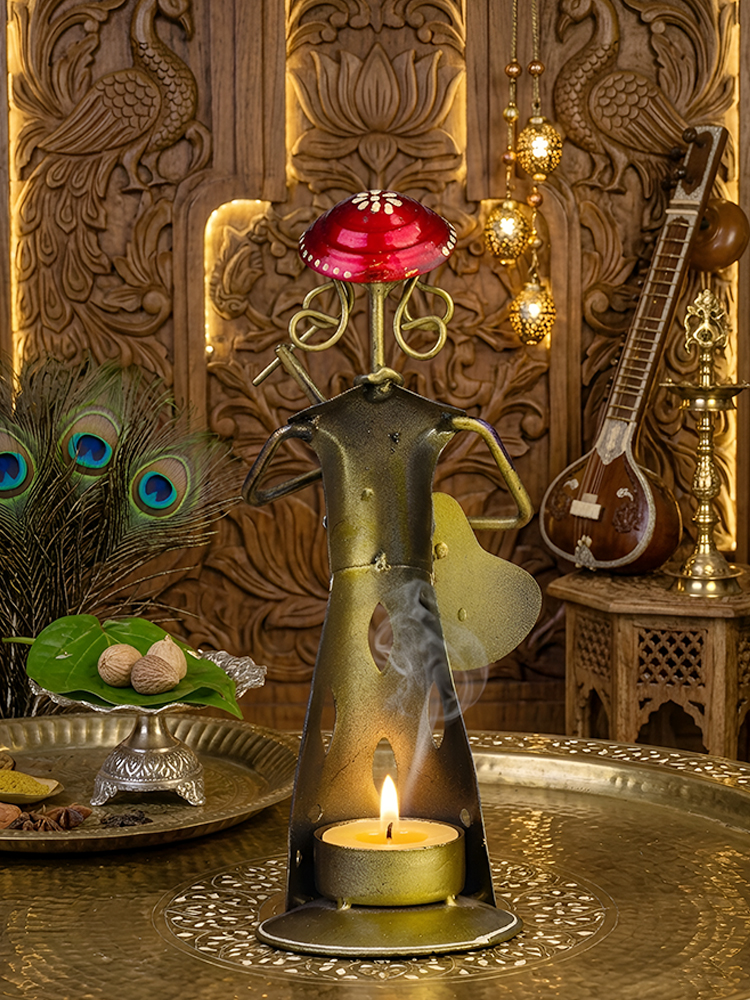 Wrought Iron Musician Doll