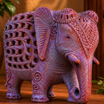 Soapstone Jali Elephant