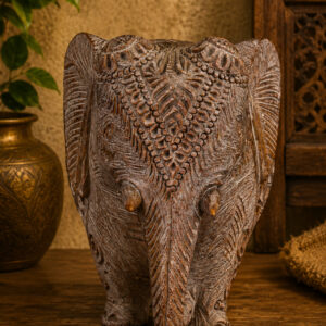 Soapstone Jali Elephant