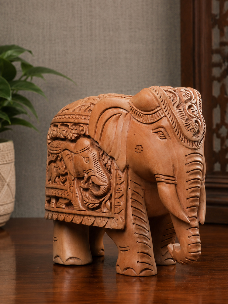 Wooden Handcarved Elephant