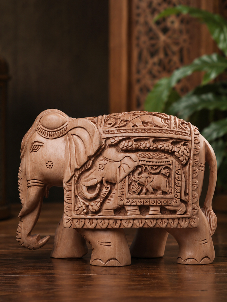 Wooden Handcarved Elephant