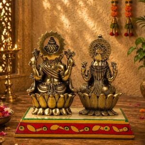Lakshmi Ganesh Brass Idols