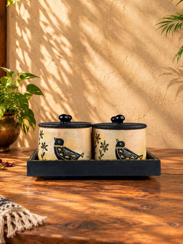 Wooden Mukhwas Set of 4