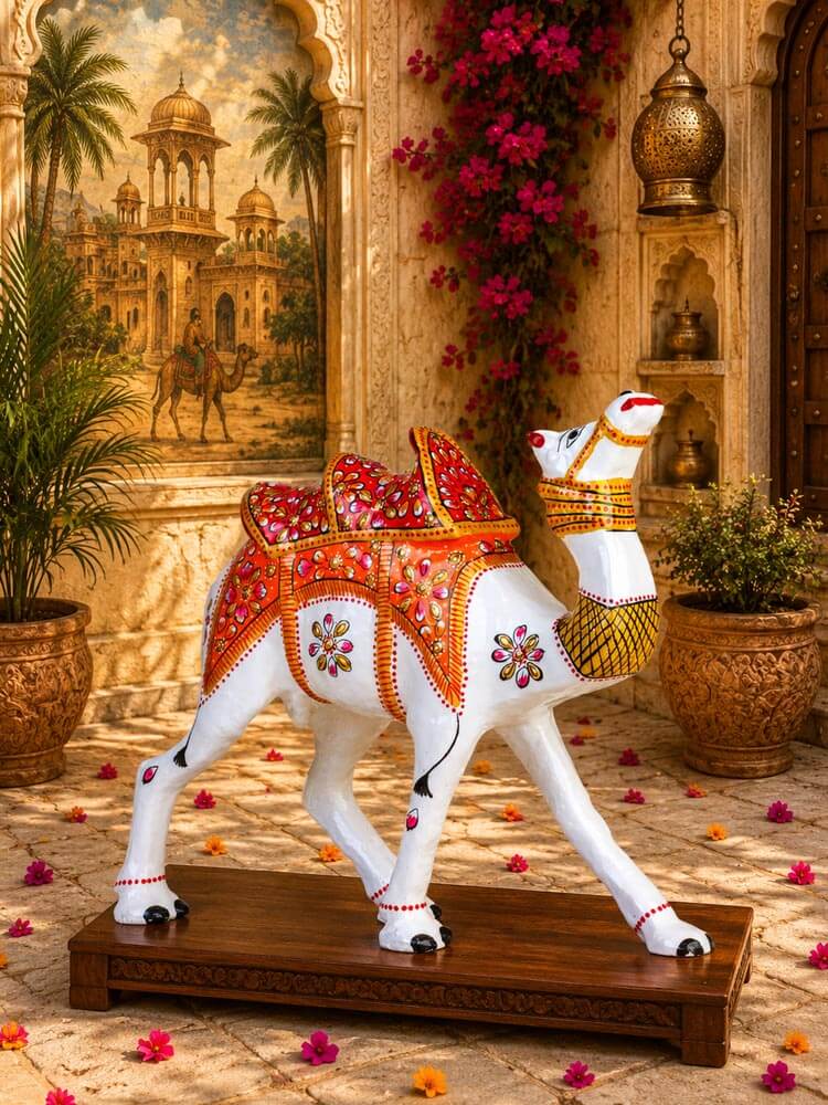 Meenakari Metal Camel