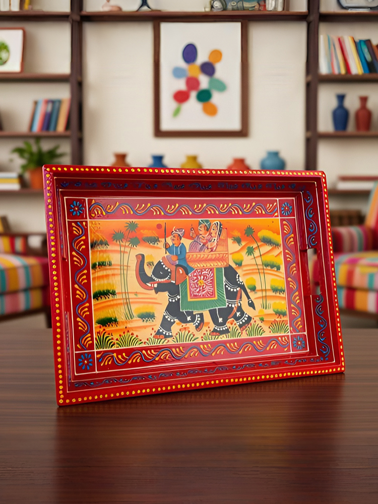 Wooden Tray Set