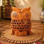 Wooden Jali Owl