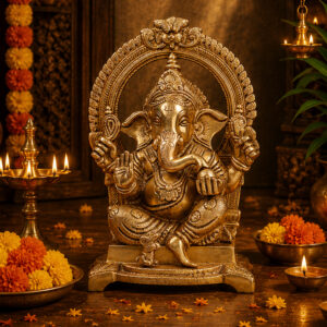 Brass Ganesh Idol