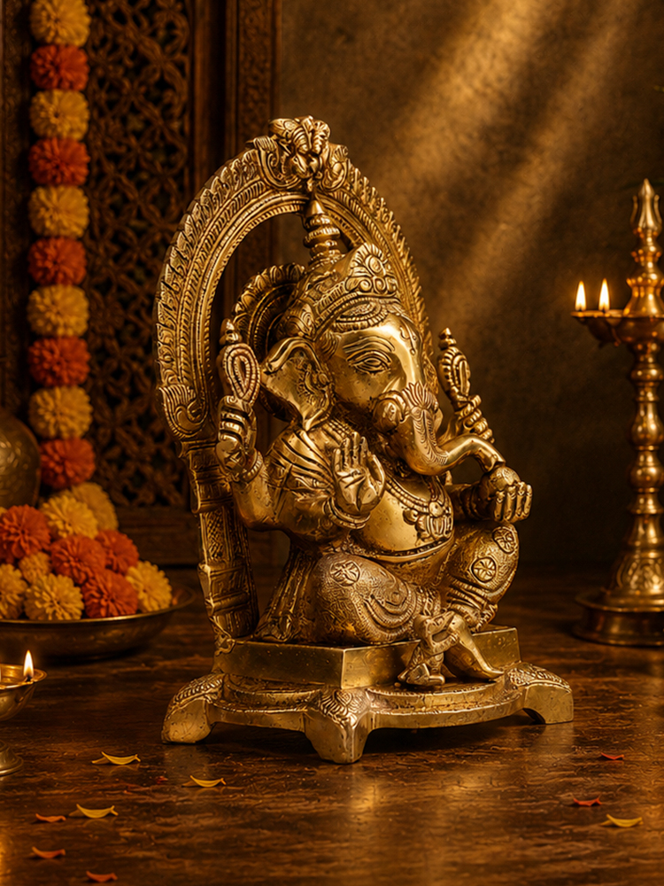 Brass Ganesh Idol