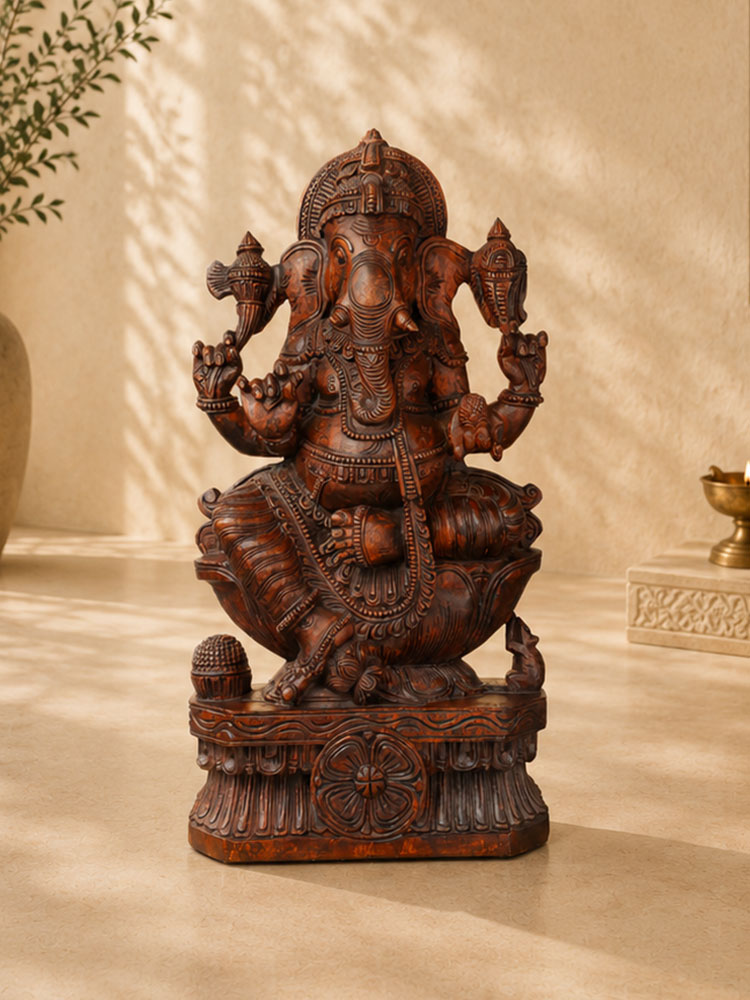 Wooden Ganpati