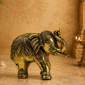 Dhokra Crafted Brass Elephant