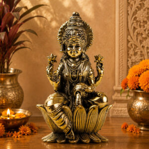 Brass Lakshmi Idol