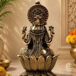 Brass Lakshmi Idol