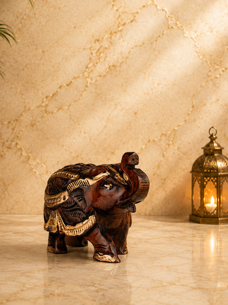 Wooden Handpainted Elephant
