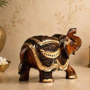 Wooden Handpainted Elephant