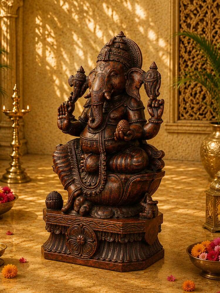 Wooden Ganpati