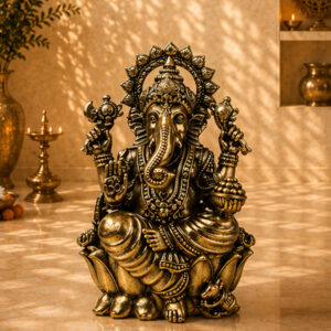 Dhokra Crafted Brass Ganesh Idol