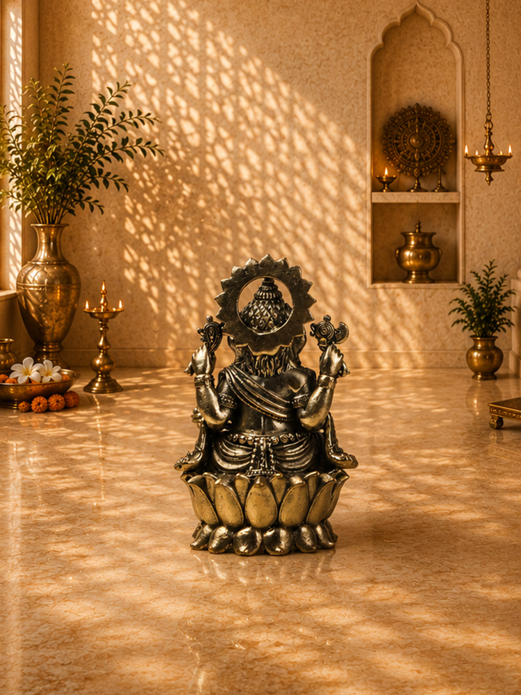 Dhokra Crafted Brass Ganesh Idol