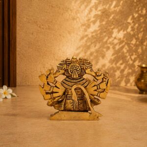 Brass Panchmukhi Hanuman idol