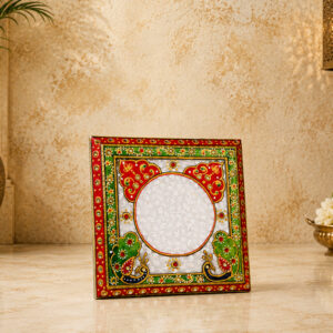 Marble Handpainted Pooja Chowki